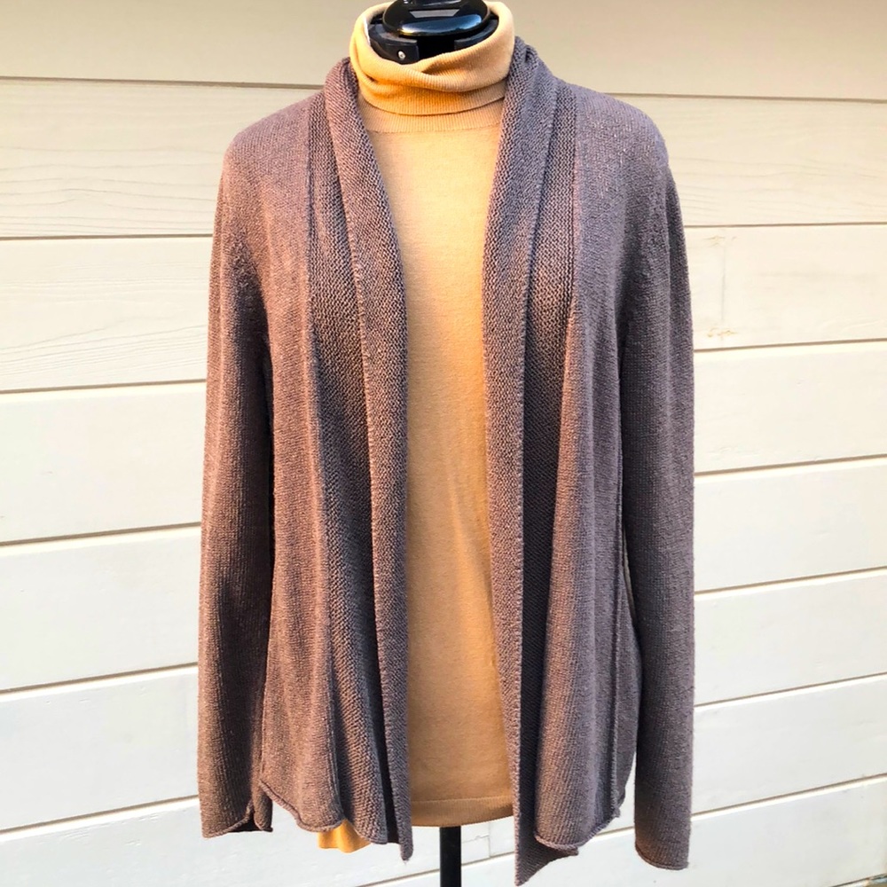 Eileen Fisher brown silk/rayon sweater